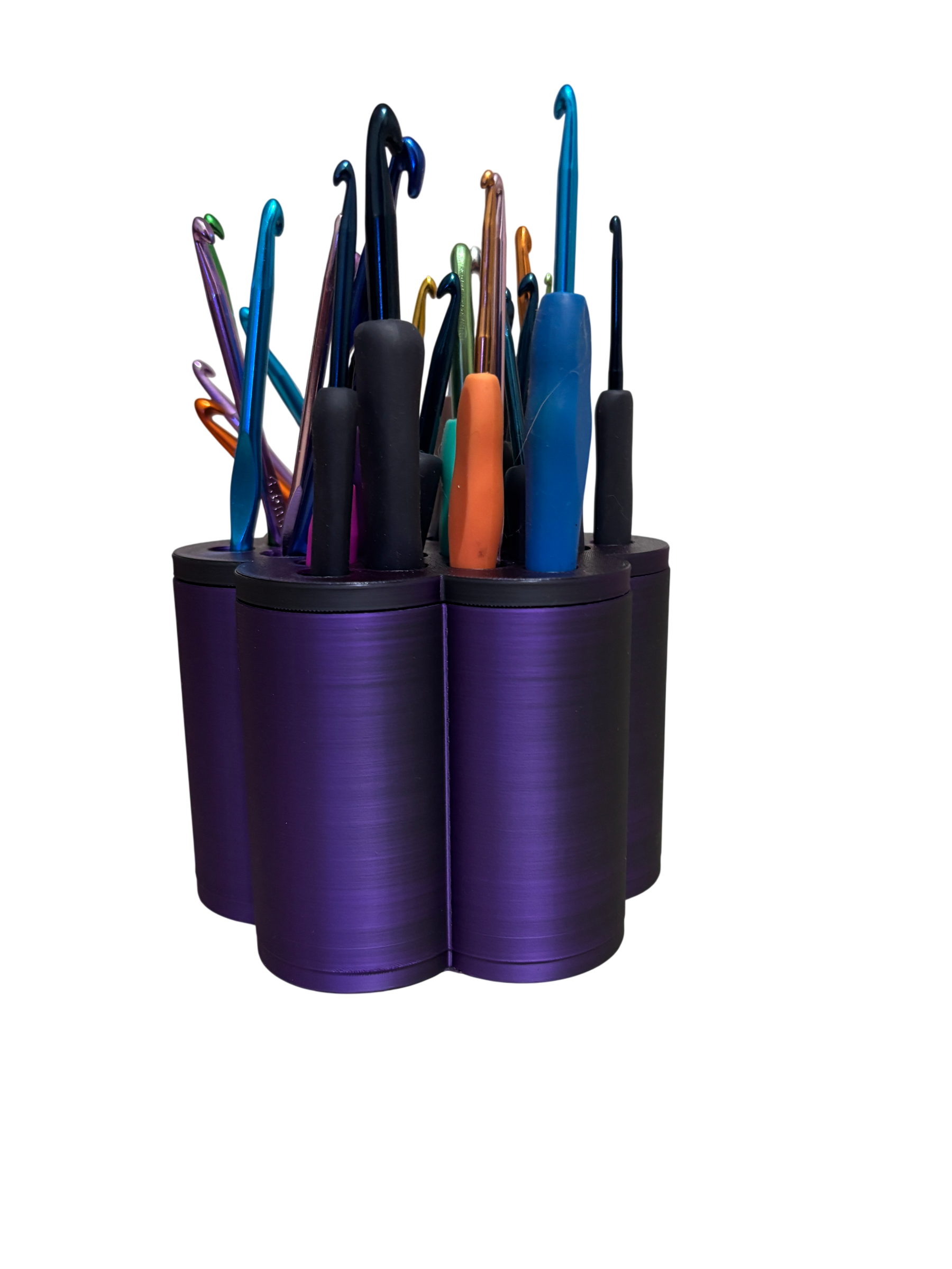 Organizador Aguja Crochet Flor Tornasol - Imagen 2