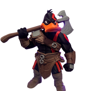 Kratos Pato Lucas Figura 30cm