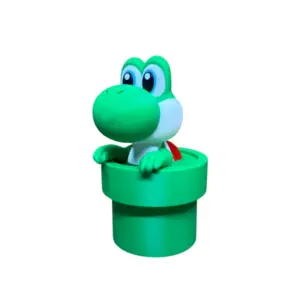 Figura Yoshi en tubería