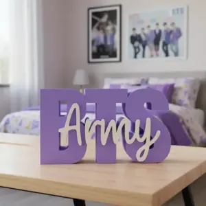Bts Army Letrero 3d Para Escritorio