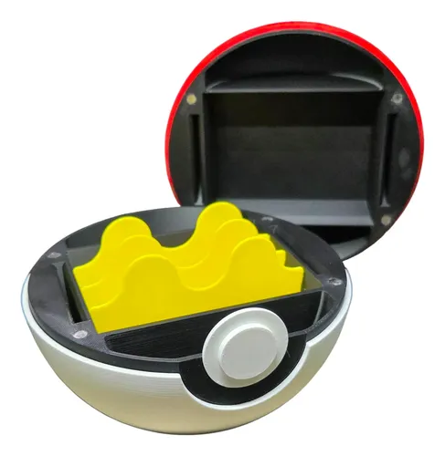 Pokebola Caja Porta Mazo Pokémon Tcg 120 Cartas