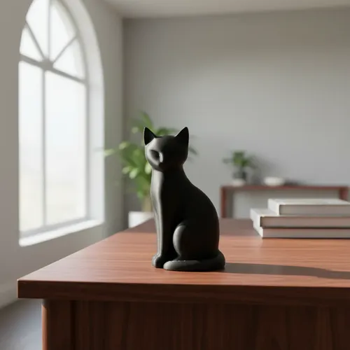 Escultura Decorativa Gato 15cm - Imagen 2