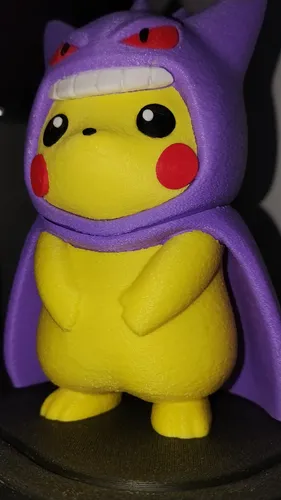 Figura Pikachu Con Poncho De Gengar - Imagen 5