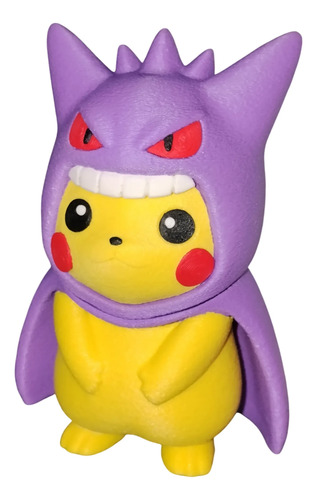 Figura Pikachu Con Poncho De Gengar