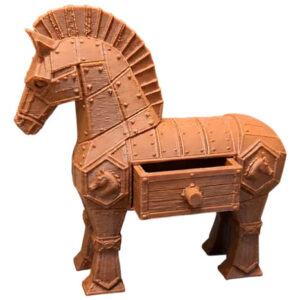 Figura Caballo De Troya Con Cajón