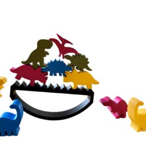 Juego de equilibrio didáctico dinosaurios