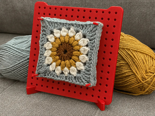 Tablero De Bloqueo Granny Con Porta Agujas Y Soporte