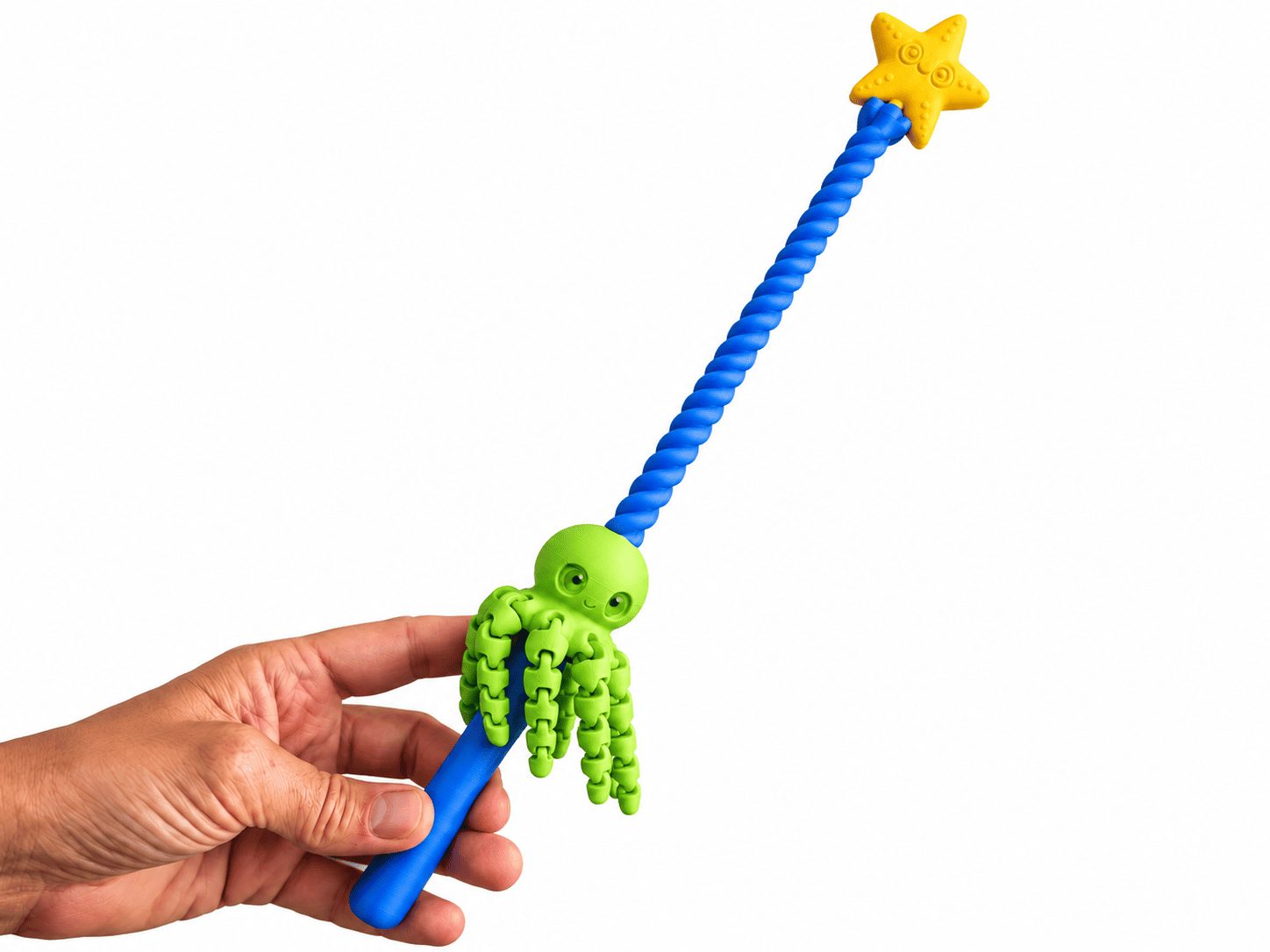Varita con pulpo articulado giratorio