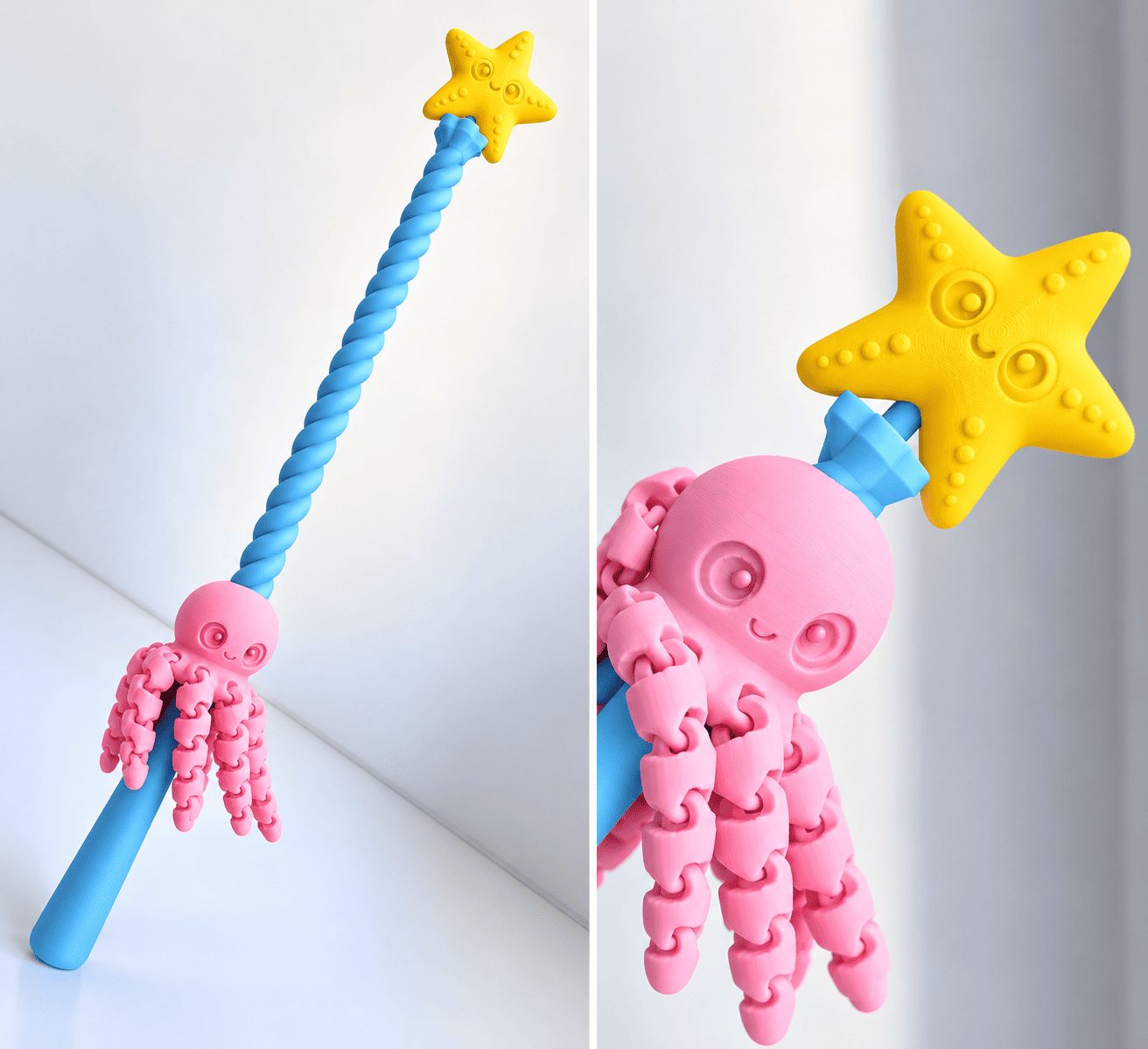 Varita con pulpo articulado giratorio - Imagen 4