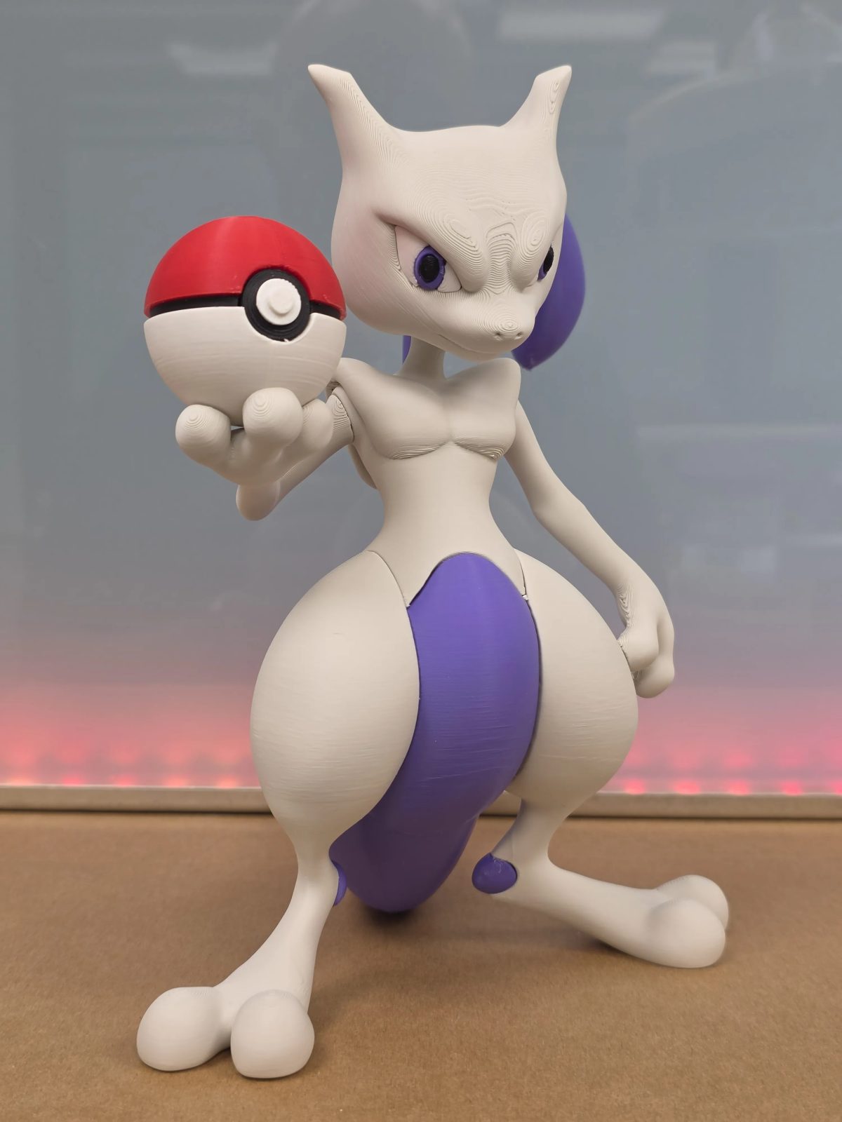Figura Mewtwo de 21 cm – Impresa en 3D - Imagen 2